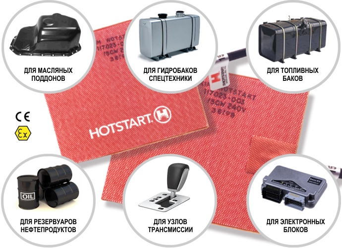 Нагревающие пластины Hotstart Нагревающие пластины Hotstart